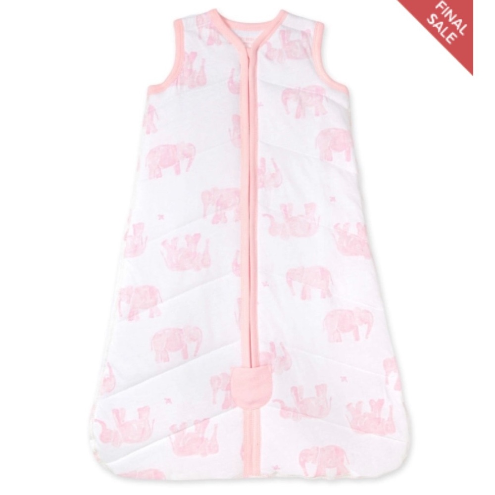 Wandering Elephants Organic Wearable Baby Blanket